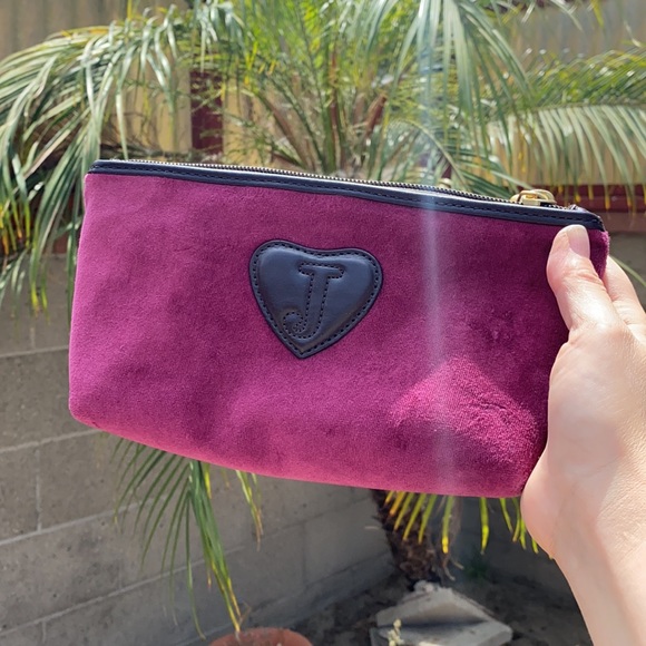 JUICY COUTURE Y2K Velour Makeup Bag Mini bag Clutch - Picture 5 of 10